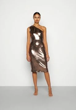 WAL G. BILLY ONE SHOULDER - Cocktail Dress / Party Dress - Bronze