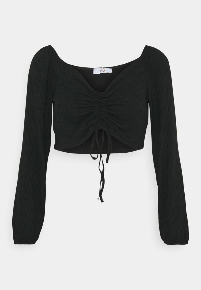 KELLY CROP - Long sleeved top - black WAL G. KELLY CROP - Long Sleeved Top - Black -WAL G. Sales Store 2a8e870998a343fa8d77bd4e8dadd612