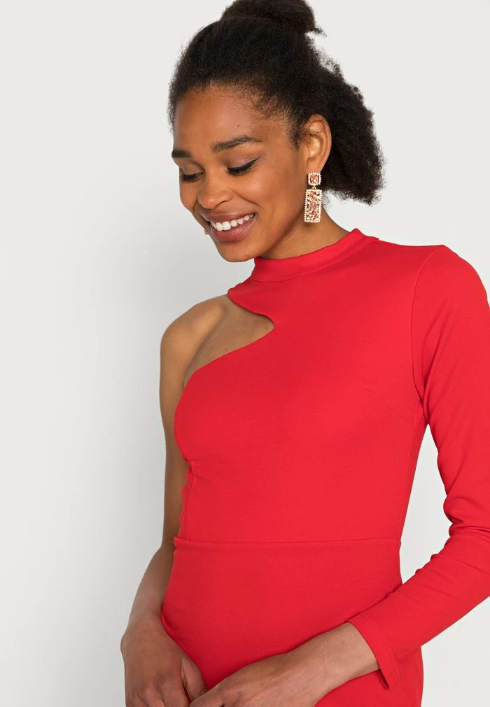 LULUONE SLEEVE MIDI DRESS - Shift dress - red WAL G. LULUONE SLEEVE MIDI DRESS - Shift Dress - Red -WAL G. Sales Store 2a8fbb4cfbb845ff86413628cf7e274d