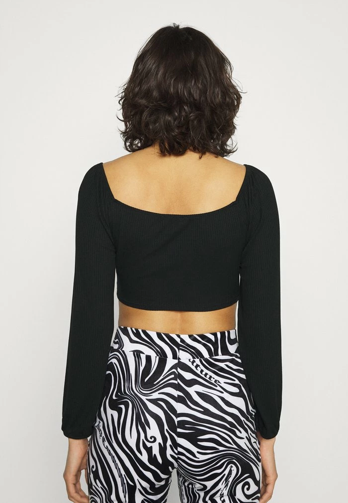 KELLY CROP - Long sleeved top - black WAL G. KELLY CROP - Long Sleeved Top - Black -WAL G. Sales Store 2ab0dd4c677948659dc70ee993d8d8b7