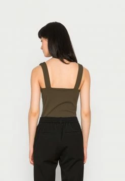 WAL G. TORTOISE BUTTON BODY - Top - Khaki Green 2 WAL G. TORTOISE BUTTON BODY - Top - Khaki Green -WAL G. Sales Store 2bec265515e04790b70254a90af33aaf