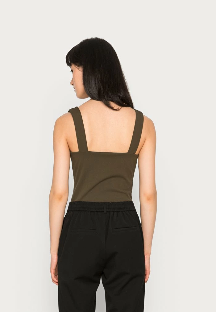 TORTOISE BUTTON BODY - Top - khaki green WAL G. TORTOISE BUTTON BODY - Top - Khaki Green -WAL G. Sales Store 2bec265515e04790b70254a90af33aaf