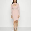 WAL G. ANTONIA CUT OUT DRESS - Shift Dress - Blush Pink