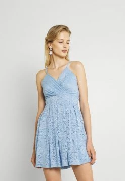 WAL G. EMMA SKATER DRESS - Cocktail Dress / Party Dress - Cornflour Blue