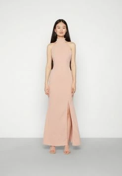 WAL G. SARA HALTER NECK MAXI DRESS - Occasion Wear - Blush Pink