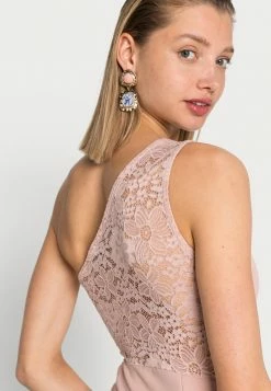 WAL G. WGXZL WEDDING - DREAMY ONE SHOULDER LACE MAXI DRESS - Occasion Wear - Blush Pink -WAL G. Sales Store 2d3eef94542c4fe9bea1854e3c08072d