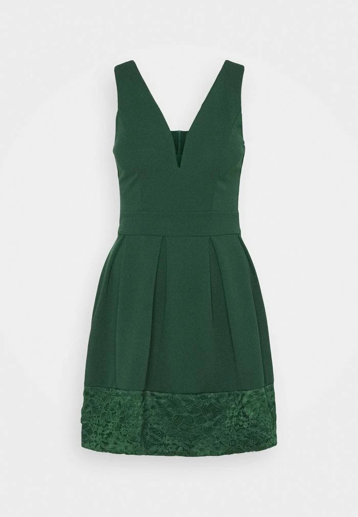 NADIA VPLUNGE NECK SKATER DRESS - Cocktail dress / Party dress - forest green WAL G. NADIA VPLUNGE NECK SKATER DRESS - Cocktail Dress / Party Dress - Forest Green -WAL G. Sales Store 2fa6ac24231a492bbddd66fe5625103e