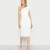 WAL G. WGXZL WEDDING - FAVOURITE ONE SHOULDER TIE MIDI DRESS - Cocktail Dress / Party Dress - White