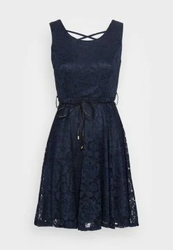WAL G. LIMMY SKATER DRESS - Cocktail Dress / Party Dress - Navy Blue -WAL G. Sales Store 308c4c24aea340b7912690358ede15f3