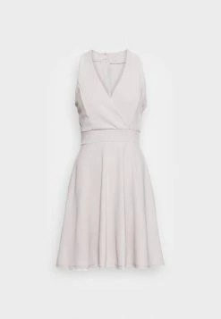 WAL G. DIAZ HALTER NECK WRAP SKATER DRESS - Cocktail Dress / Party Dress - Pearl Grey 3 WAL G. DIAZ HALTER NECK WRAP SKATER DRESS - Cocktail Dress / Party Dress - Pearl Grey -WAL G. Sales Store 3193787cd1c743028087740ba083acb0