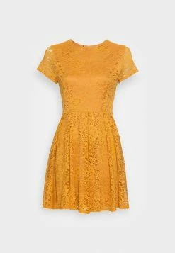 WAL G. BELLE SKATER DRESS - Cocktail Dress / Party Dress - Dark Yellow -WAL G. Sales Store 31d928fe350e40bfb57433f563285246