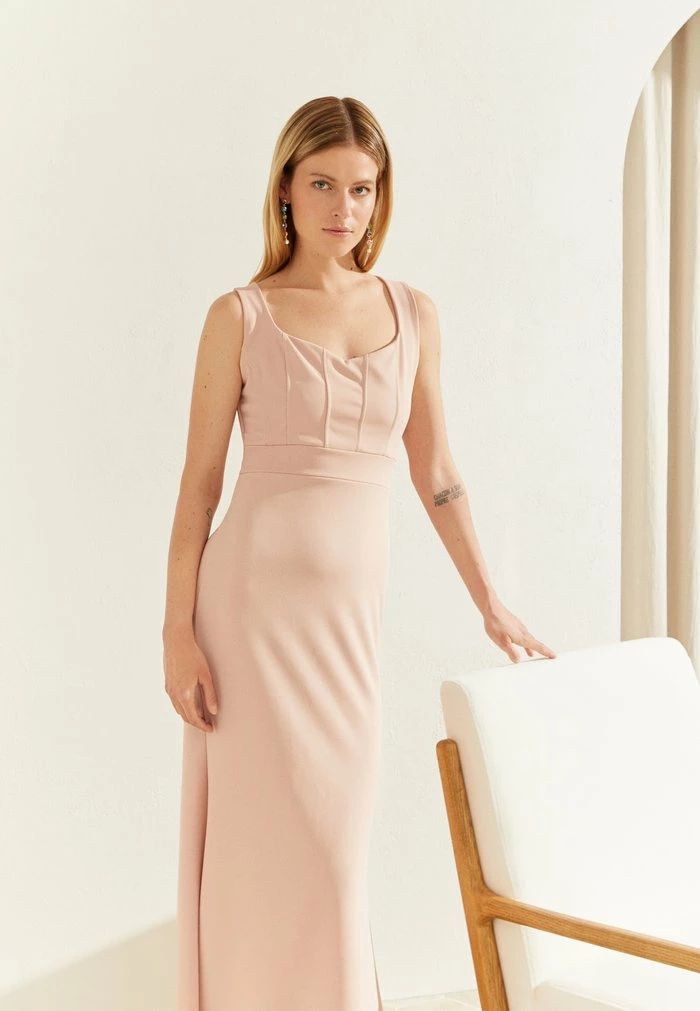 WGXZL WEDDING - HARI BONE HEART NECK MAXI DRESS - Occasion wear - blush pink WAL G. WGXZL WEDDING - HARI BONE HEART NECK MAXI DRESS - Occasion Wear - Blush Pink -WAL G. Sales Store 31da6832c8ba4969bc2147c58818db6b