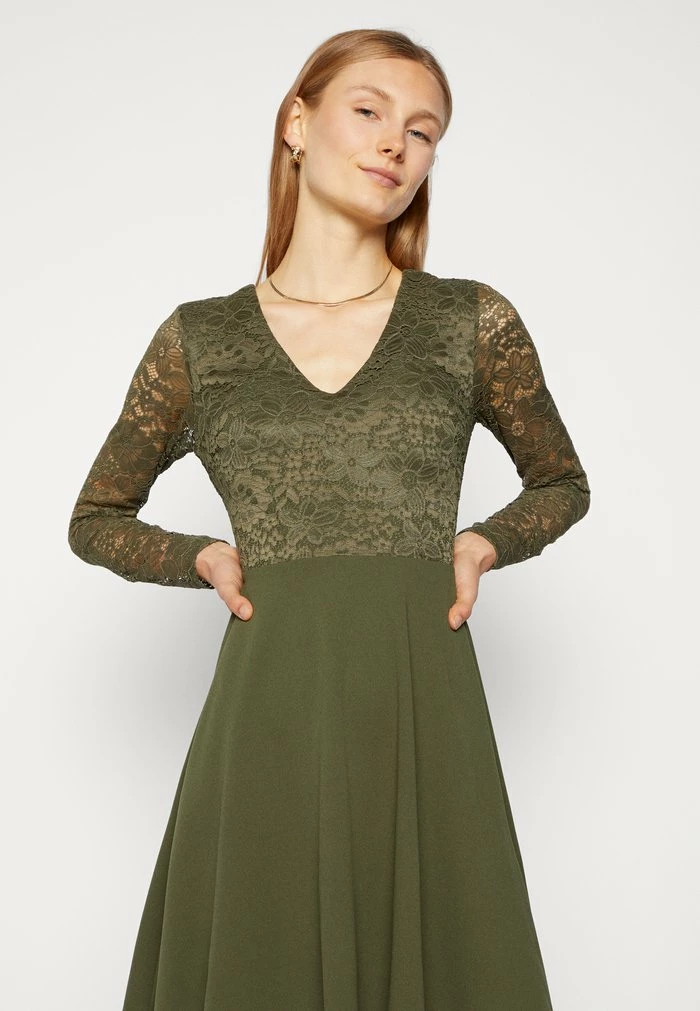 MICHELLE SKATER - Cocktail dress / Party dress - olive green WAL G. MICHELLE SKATER - Cocktail Dress / Party Dress - Olive Green -WAL G. Sales Store 31fdc4dff7c843f897f6041226ca2902