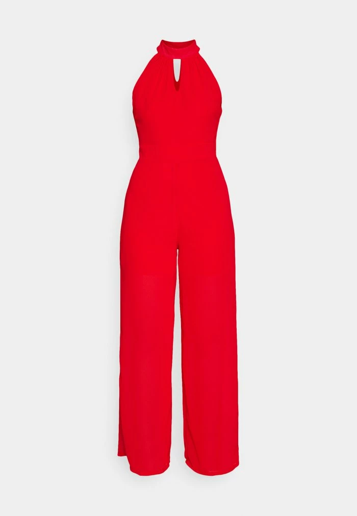 FIONA CUT OUT NECK - Jumpsuit - red WAL G. FIONA CUT OUT NECK - Jumpsuit - Red -WAL G. Sales Store 32510f09f033443d8a199265c6b337b2