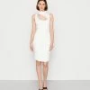 WAL G. TIMMY MIDI DRESS - Shift Dress - White