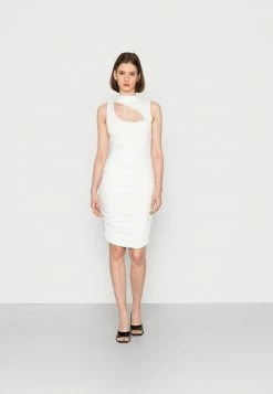 WAL G. TIMMY MIDI DRESS - Shift Dress - White