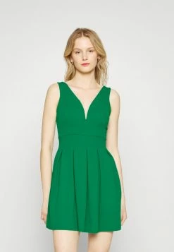 WAL G. PLEATED FIT AND FLARE - Cocktail Dress / Party Dress - Leaf Green