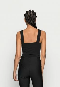 WAL G. TORTOISE BUTTON BODY - Top - Black -WAL G. Sales Store 385f129da54741ce9d94ac29f2473f52