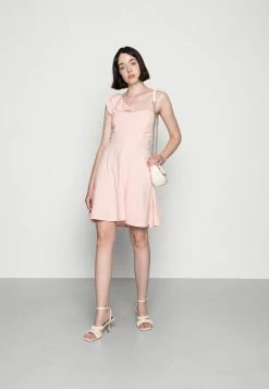 WAL G. ROSIE A-SYMMETRICAL A-LINE MINI DRESS - Jersey Dress - Baby Pink -WAL G. Sales Store 38d3f1b4f0cd42c1897ff9b51c16e00d