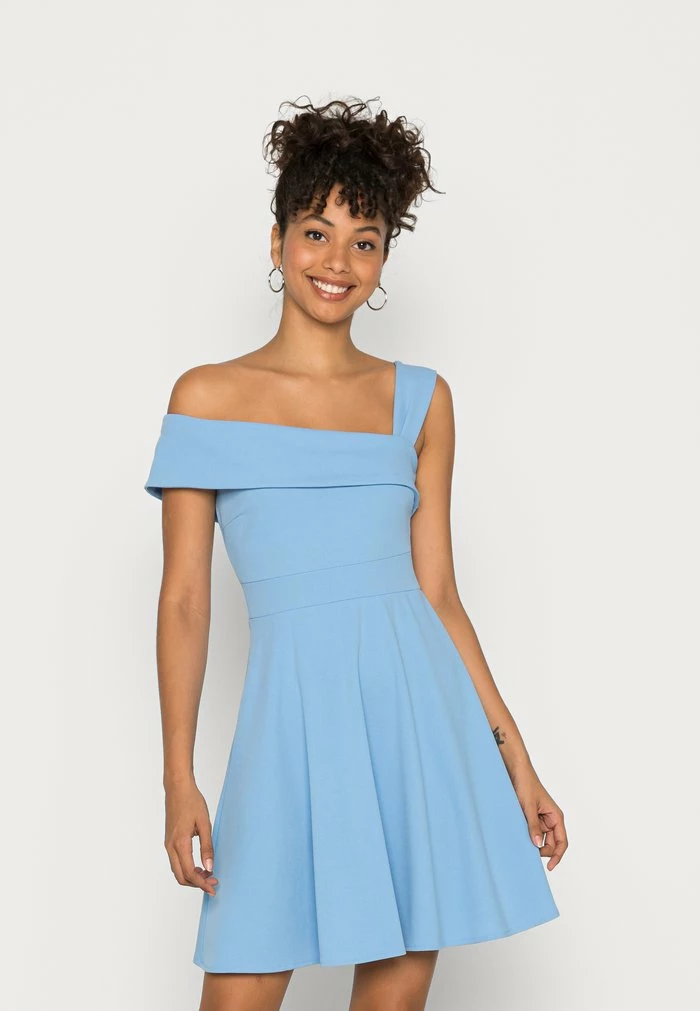 NOELLE OFF THE SHOULDER SKATER DRESS - Cocktail dress / Party dress - cornflower blue WAL G. NOELLE OFF THE SHOULDER SKATER DRESS - Cocktail Dress / Party Dress - Cornflower Blue -WAL G. Sales Store 3a5d53c6b3864c638623fc7f52c4d168