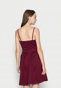 WAL G. SALEEMA BUCKLE SKATER DRESS - Cocktail Dress / Party Dress - Wine -WAL G. Sales Store 3b31e71901e744da99da60318326ff6c