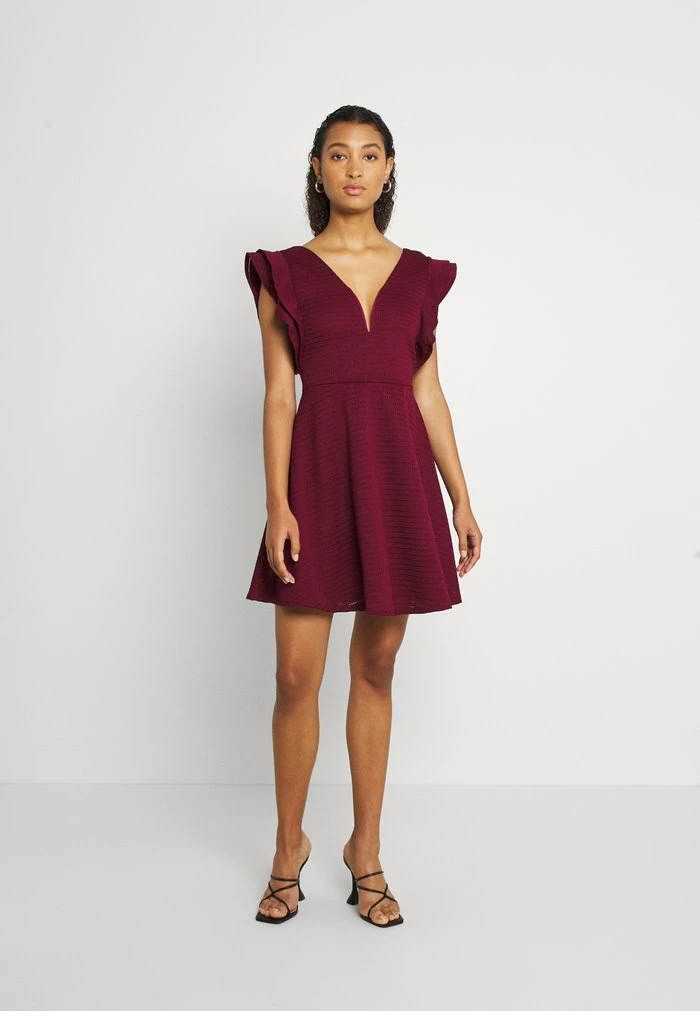 BERTIE PLUNGE NECK SKATER DRESS - Cocktail dress / Party dress - red WAL G. BERTIE PLUNGE NECK SKATER DRESS - Cocktail Dress / Party Dress - Red -WAL G. Sales Store 3b96870726c3418b85cad8f3ec37ca85