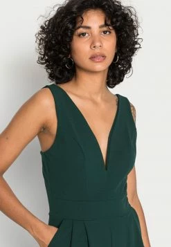 WAL G. V NECK - Jumpsuit - Forest Green -WAL G. Sales Store 3ce3c4e44e95478698c04b0e203ced49