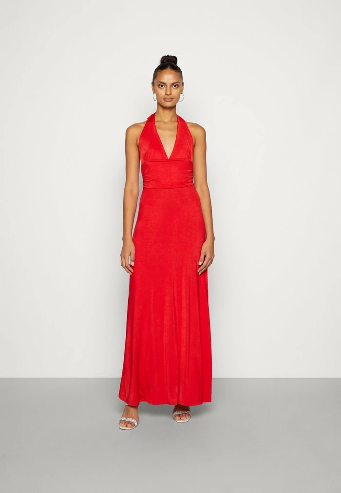 EDDIE V-NECK MAXI DRESS - Jersey dress - red WAL G. EDDIE V-NECK MAXI DRESS - Jersey Dress - Red -WAL G. Sales Store 3d719655bc594bbcae2d9393b1dd33cc
