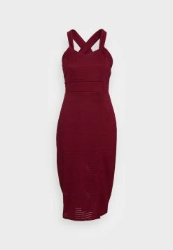 WAL G. JIMMY CROSS OVER MIDI DRESS - Cocktail Dress / Party Dress - Wine -WAL G. Sales Store 3d82d9e54bee427e9aeee490386a2c83