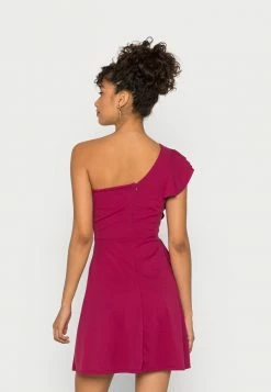 WAL G. ONE SHOULDER SKATER DRESS - Jersey Dress - Magenta -WAL G. Sales Store 3ec9757acd8149ca86436ac88b65b275