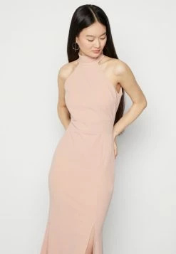 WAL G. SARA HALTER NECK MAXI DRESS - Occasion Wear - Blush Pink -WAL G. Sales Store 3fe88137b04d4f1098276fded4542629