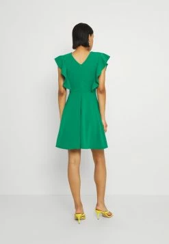WAL G. LAUREN FRILL SLEEVE SKATER DRESS - Jersey Dress - Leaf Green -WAL G. Sales Store 436cc75743874d31927df8350b474f33