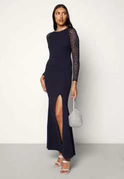 WAL G. SLEEVE MAXI - Occasion Wear - Navy Blue -WAL G. Sales Store 4510de8449ab4dcbbbed4614d7b18e7a