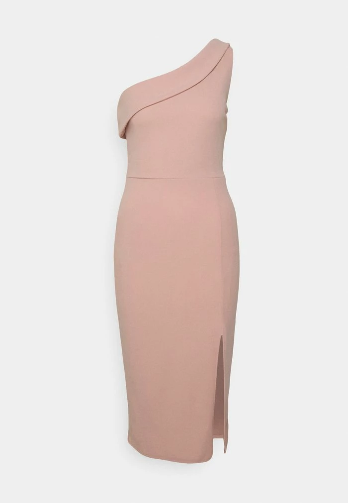 DAKOTA ONE SHOULDER FRILL MIDI DRESS - Cocktail dress / Party dress - blush pink WAL G. DAKOTA ONE SHOULDER FRILL MIDI DRESS - Cocktail Dress / Party Dress - Blush Pink -WAL G. Sales Store 4536b74a40164b3d952753dd4760fa80