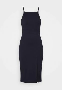 WAL G. STRAPPY SQUARE NECK MIDI DRESS - Shift Dress - Navy Blue -WAL G. Sales Store 457b79553a784cde92d72cf7f0169251