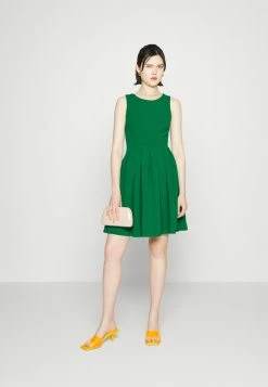 WAL G. MICHA ROUND NECK SKATER DRESS - Jersey Dress - Leaf Green -WAL G. Sales Store 45b1ce12d0644969a0e2529d46f2fc42