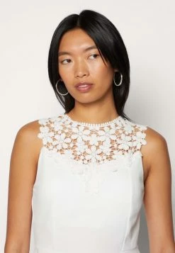 WAL G. ACCESSORIE NECK SKATER DRESS - Cocktail Dress / Party Dress - White -WAL G. Sales Store 4676fd71c8a74659a9b9b9ce2c19fcf8