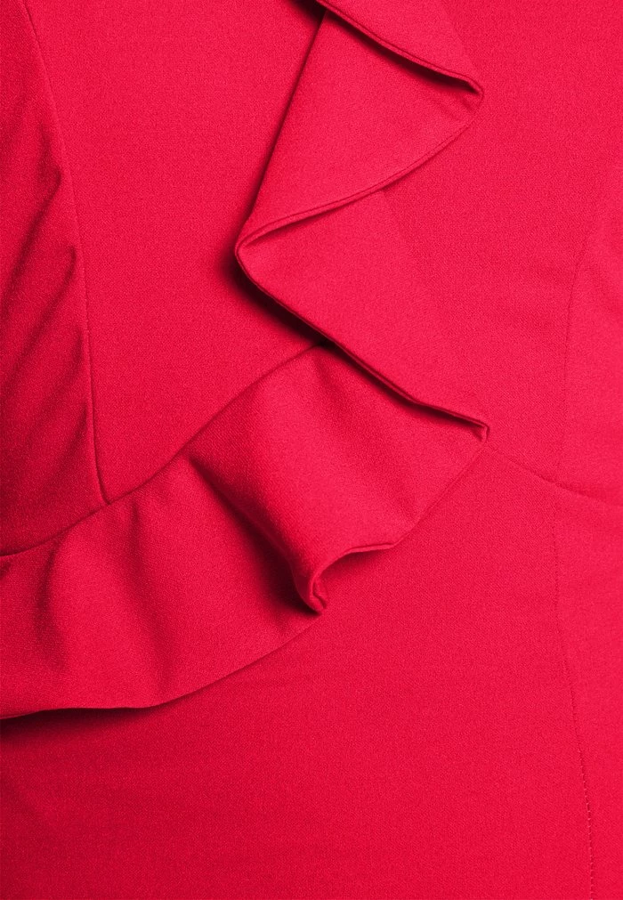 SASHA FRILL NECK MIDI DRESS - Jersey dress - coral WAL G. SASHA FRILL NECK MIDI DRESS - Jersey Dress - Coral -WAL G. Sales Store 46a048d550774658a1b2109de73201b9