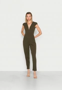 WAL G. SHORT SLEEVE V NECK - Jumpsuit - Khaki Green