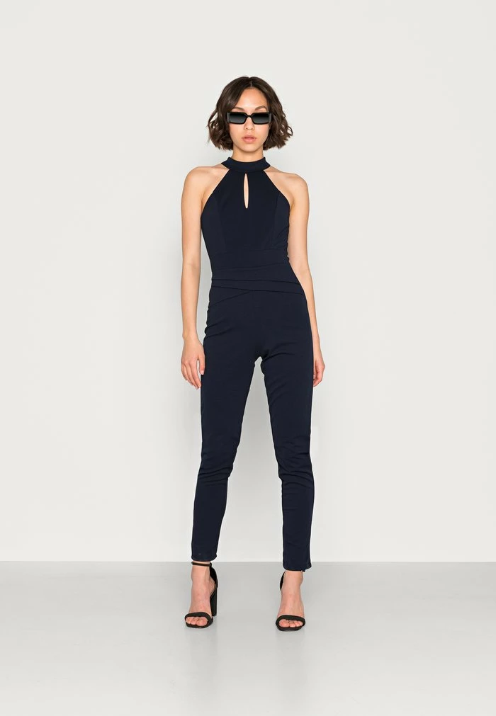 SKY CUT OUT - Jumpsuit - navy blue WAL G. SKY CUT OUT - Jumpsuit - Navy Blue -WAL G. Sales Store 472e1f7e4fde456289daf80d8a11f340