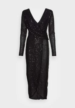 WAL G. MONICA SEQUIN DRESS - Shift Dress - Black -WAL G. Sales Store 476de64d61604fd59054434381d682ce