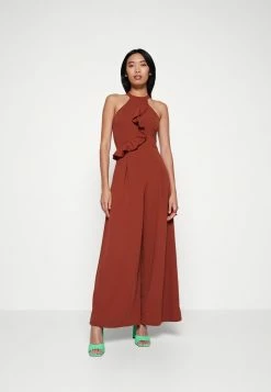 WAL G. PENELOPE FRILL - Jumpsuit - Burnt Orange