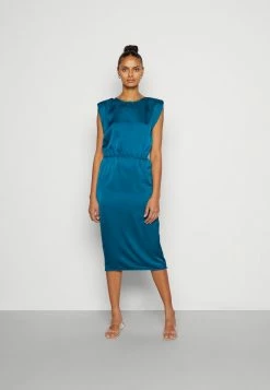 WAL G. ALI ROUCHED - Cocktail Dress / Party Dress - Teal Blue