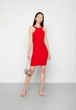 WAL G. MARY ROUND NECK MIDI DRESS - Day Dress - Red -WAL G. Sales Store 48431bf4fa38479f99cc7bc5d506a301