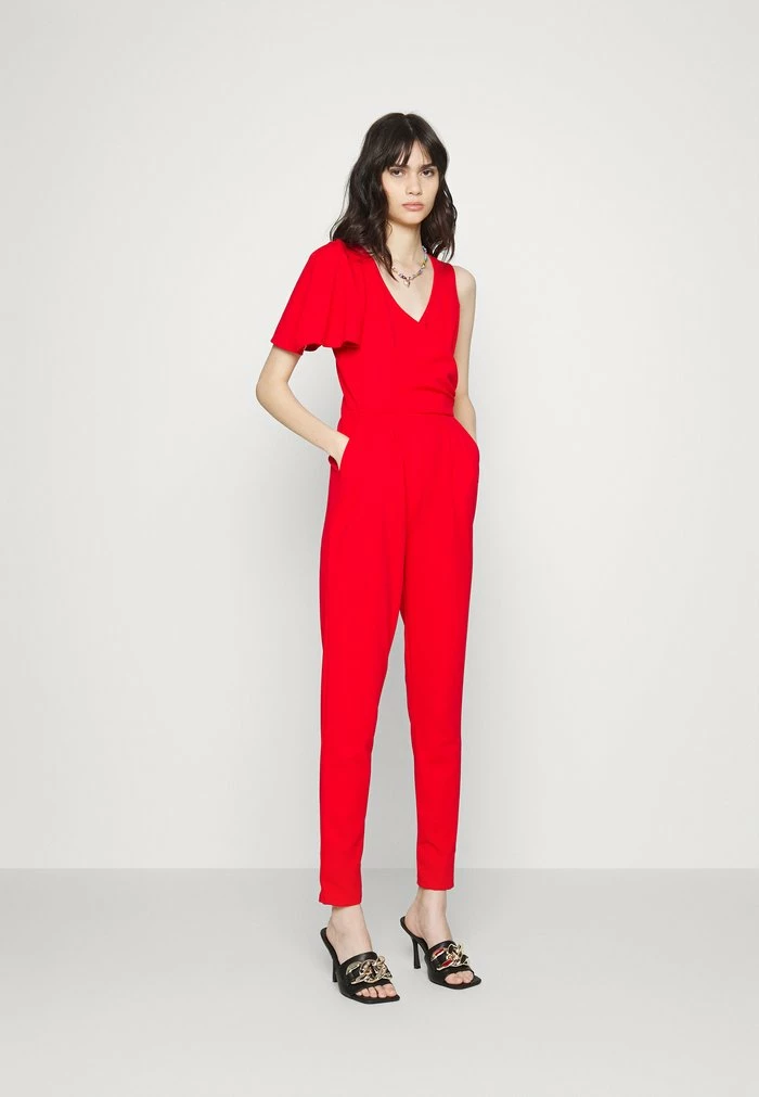 BRINNY ONE SLEEVE - Jumpsuit - red WAL G. BRINNY ONE SLEEVE - Jumpsuit - Red -WAL G. Sales Store 48d560256f6e4279a72e32bd89717ca7