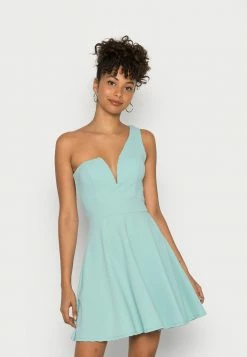 WAL G. GIGI ONE SHOULDER SKATER DRESS - Cocktail Dress / Party Dress - Mint
