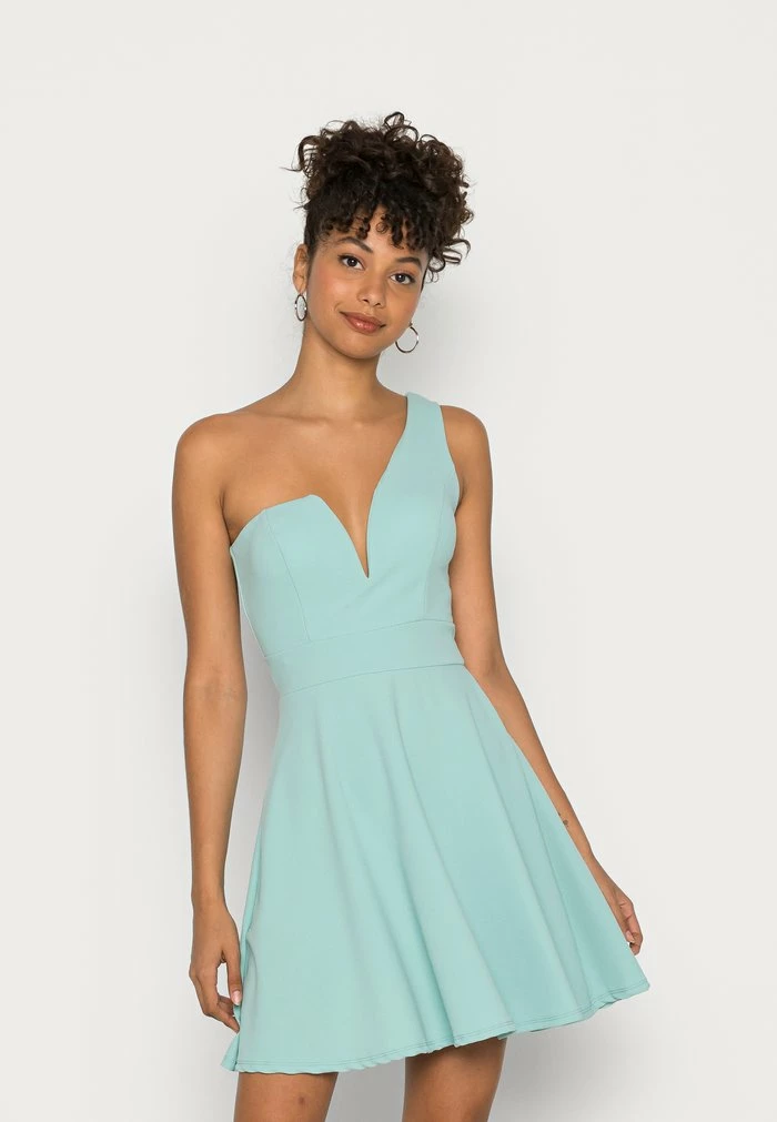 GIGI ONE SHOULDER SKATER DRESS - Cocktail dress / Party dress - mint WAL G. GIGI ONE SHOULDER SKATER DRESS - Cocktail Dress / Party Dress - Mint -WAL G. Sales Store 48ee5dd8e8854ffdbae030f9e112c4e3