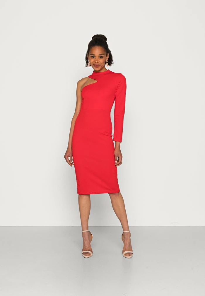 LULUONE SLEEVE MIDI DRESS - Shift dress - red WAL G. LULUONE SLEEVE MIDI DRESS - Shift Dress - Red -WAL G. Sales Store 496d59e0322c433bbbf3fa1d82167cda