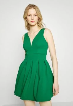 WAL G. PLEATED FIT AND FLARE - Cocktail Dress / Party Dress - Leaf Green -WAL G. Sales Store 4b5198368d34498e9c4b337f531fa337
