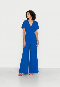 WAL G. WGXZL WEDDING - BETTY V NECK WRAP JUMPSUIT - Jumpsuit - Electric Blue